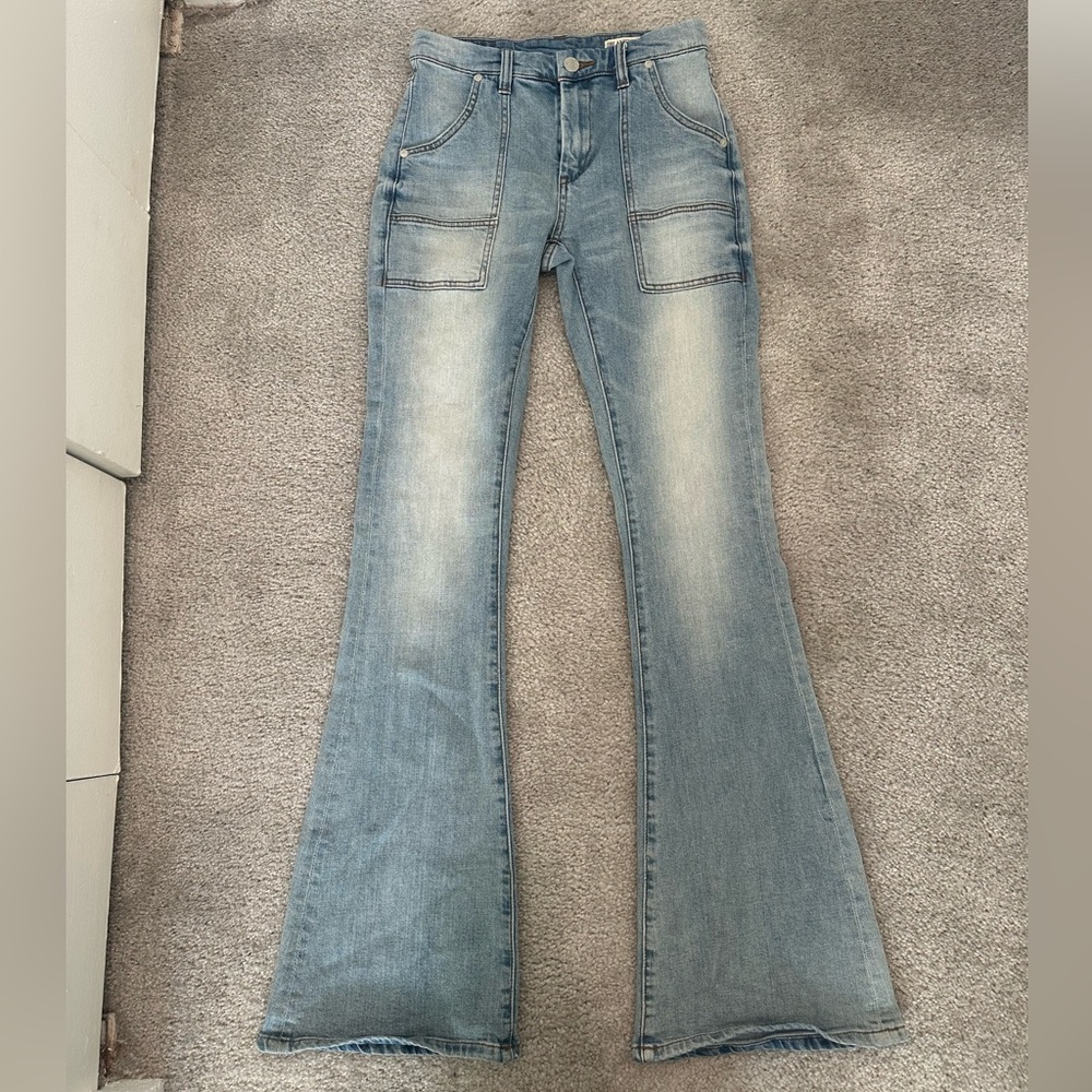 Blanknyc Denim High Rise Cosmic Flare Jeans Size 25
